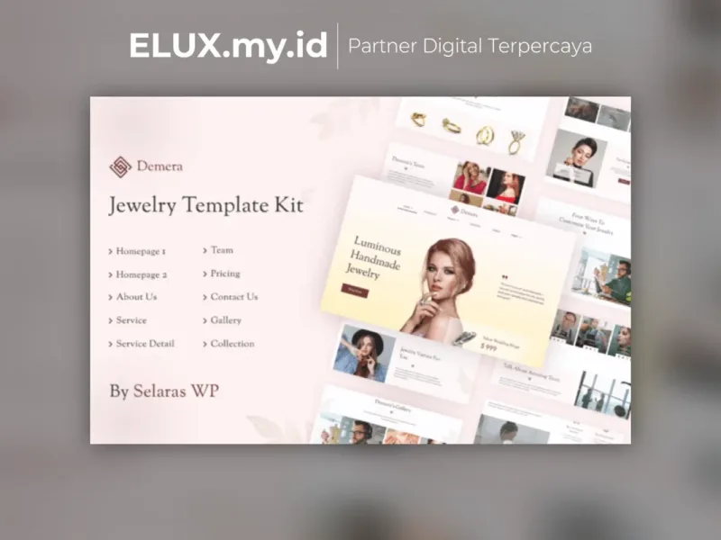 Demera Jewelry Manufacturer Store Elementor Foto Asli Demera Jewelry Manufacturer Store Elementor Template Kit Lifetime