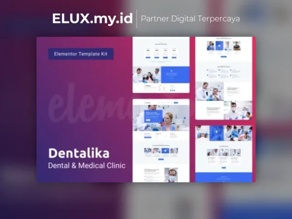 Detail Produk Dentalika Dental Clinic Medical Health Elementor Template Kit