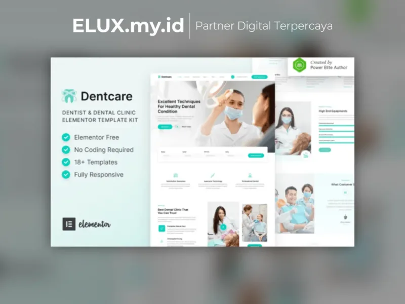 Dentcare Dentist Dental Clinic Elementor Template Lisensi Resmi Dentcare Dentist Dental Clinic Elementor Template Kit Lifetime