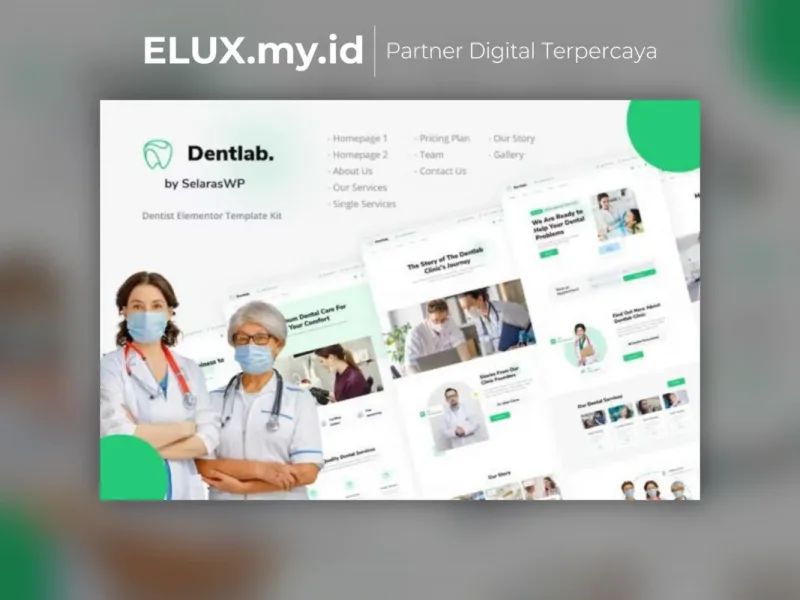 Dentlab Dentist Dental Clinic Elementor Template Lisensi Resmi Dentlab Dentist Dental Clinic Elementor Template Kit Lifetime