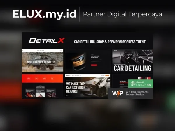 Jual Detailx Car Detailing Shop Repair Wordpress Theme