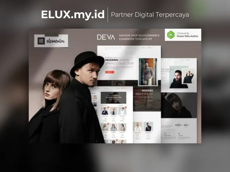 Deva Fashion Store Woocommerce Elementor Template Foto Asli Deva Fashion Store Woocommerce Elementor Template Kit Lifetime
