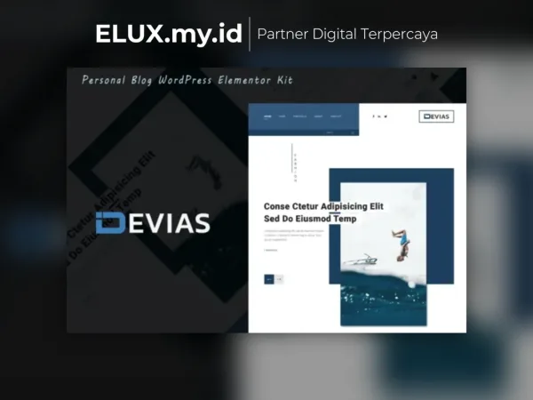 Jual Devias Blog Magazine Elementor Template Kit Lifetime Unlimited Domain
