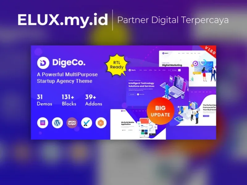 Digeco Startup Agency Wordpress Theme Lisensi Resmi Digeco Startup Agency Wordpress Theme