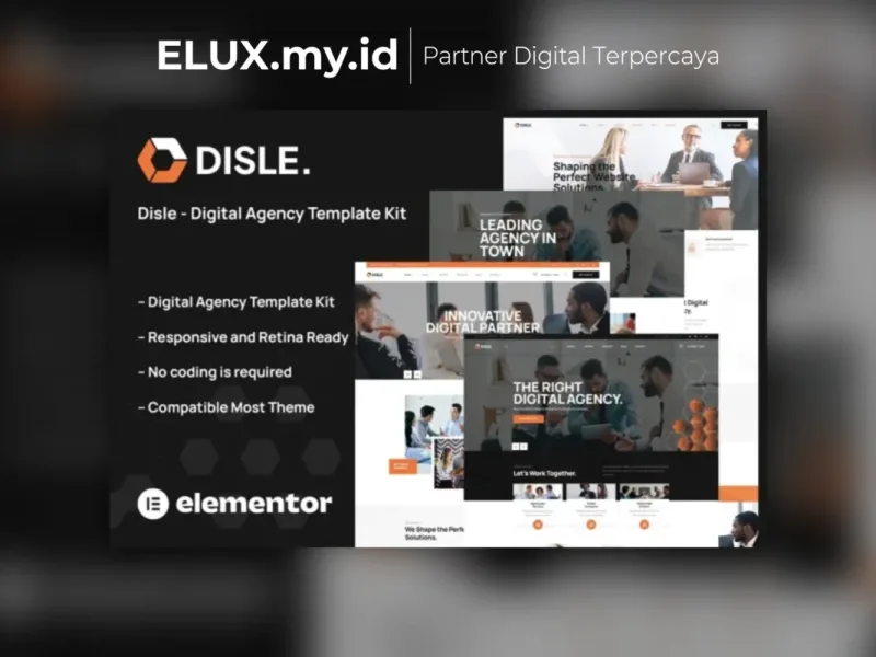 Disle Digital Agency Elementor Template Kit Foto Asli Disle Digital Agency Elementor Template Kit Lifetime Unlimited Domain