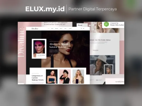 Detail Produk Divaline Makeup Artist Model Beauty Elementor Template Kit