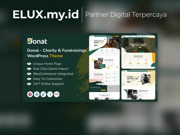 Detail Produk Donat Charity Fundraising Wordpress Theme