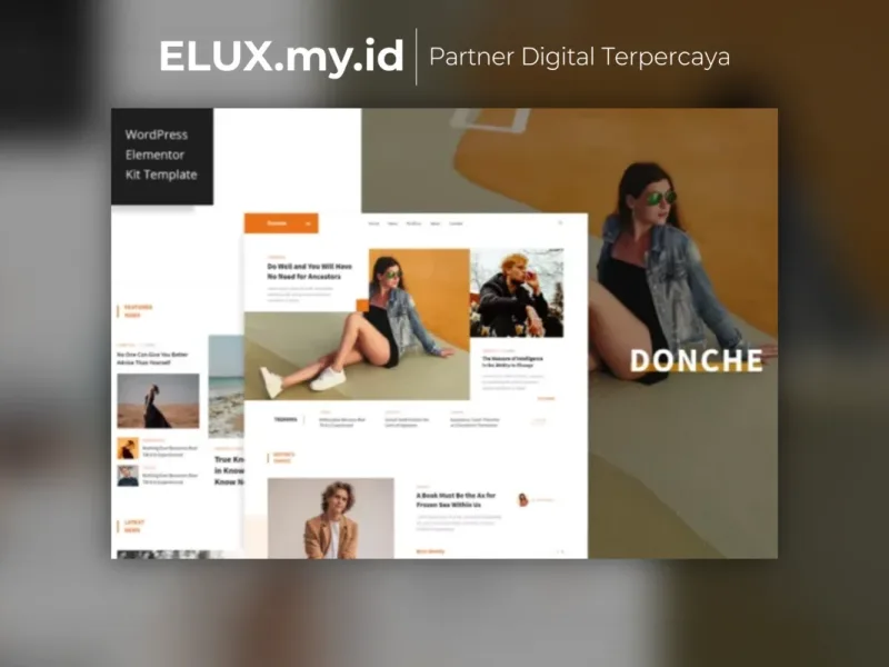 Donche News Magazine Template Kit Lifetime Detail Produk Donche News Magazine Template Kit Lifetime Unlimited Domain