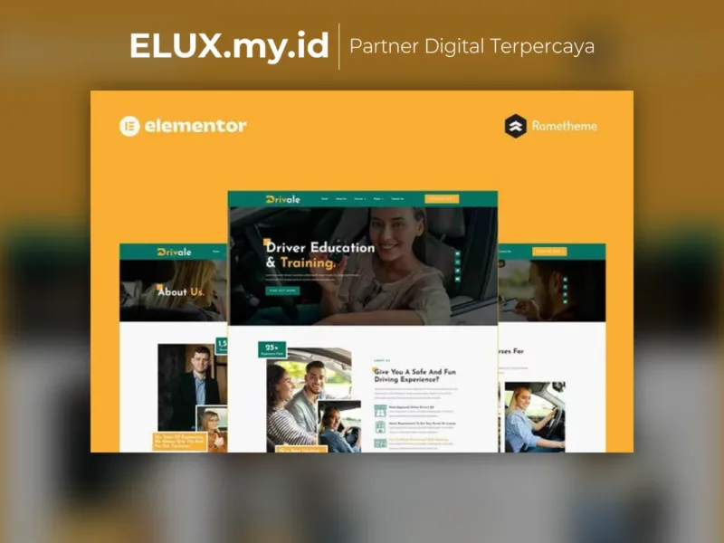 Drivale Driving School Elementor Pro Full Site Jual Drivale Driving School Elementor Pro Full Site Template Kit Lifetime