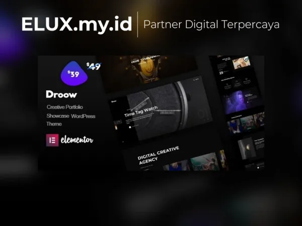 Lisensi Resmi Droow Ajax Portfolio Wordpress Theme