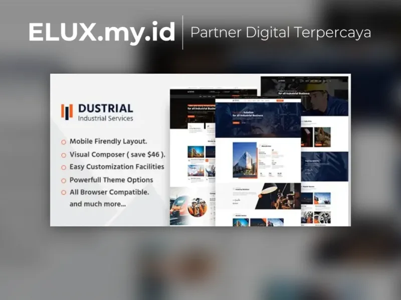 Dustrial Factory Industrial Wordpress Theme Tampilan Dustrial Factory Industrial Wordpress Theme