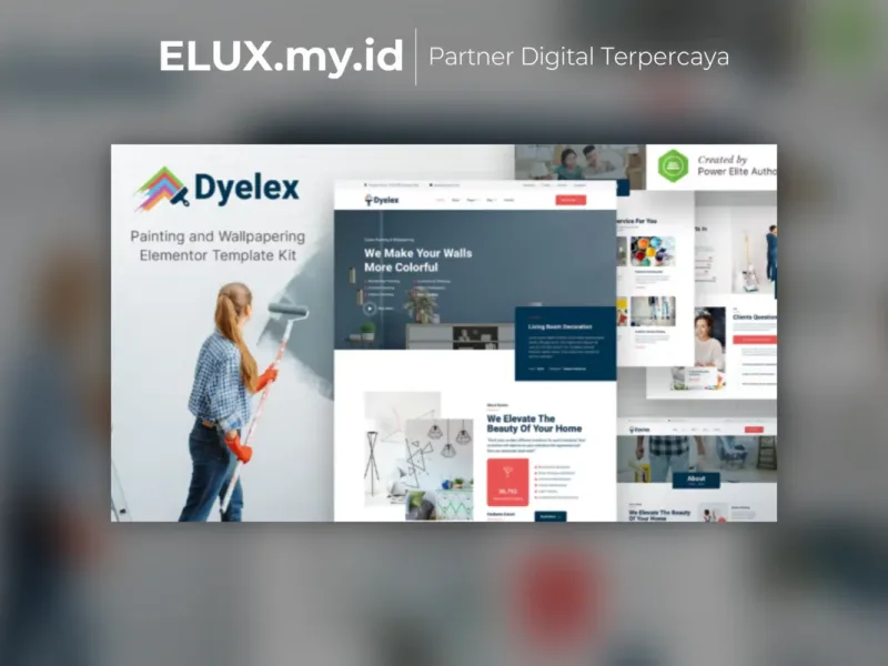 Dyelex Painting Wallpapering Service Elementor Tampilan Dyelex Painting Wallpapering Service Elementor Template Kit Lifetime