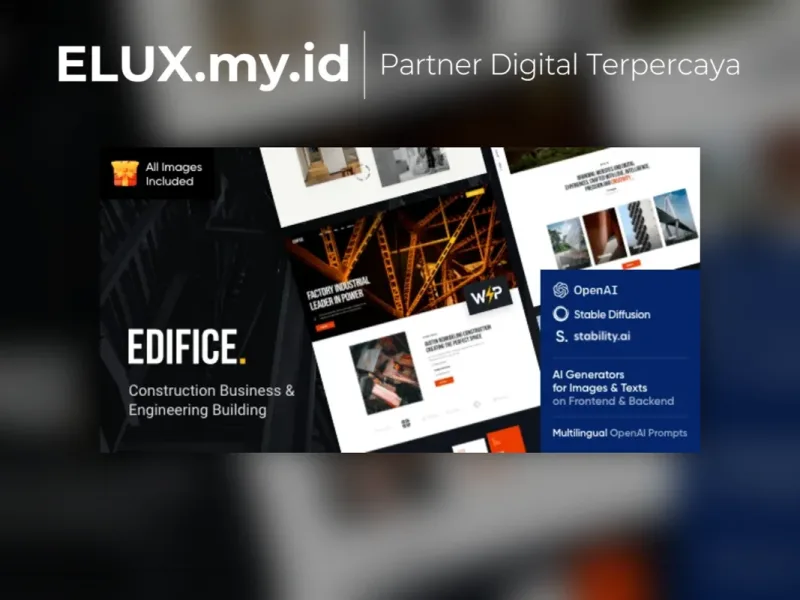 Jual Edifice Construction Building Architecture Wordpress Theme