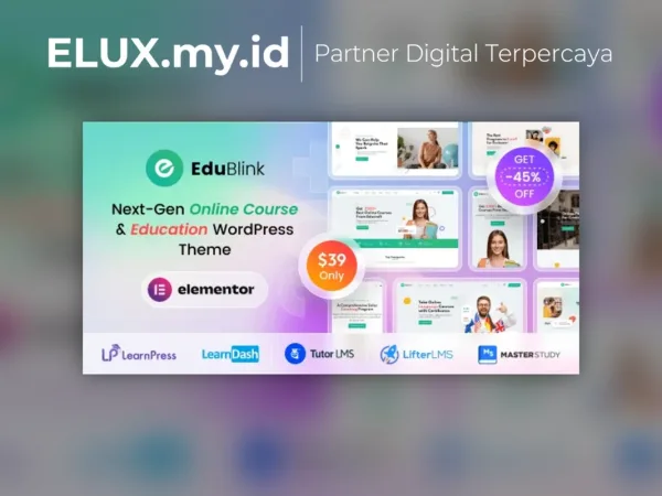Jual Edublink Education Online Course Wordpress Theme