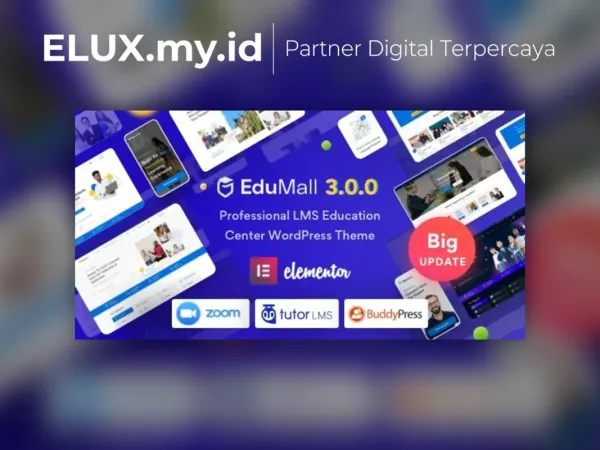 Detail Produk Edumall Professional Lms Education Center Wordpress Theme