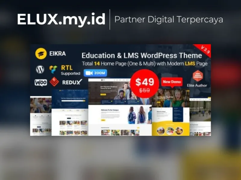 Eikra Education Wordpress Theme Tampilan Eikra Education Wordpress Theme
