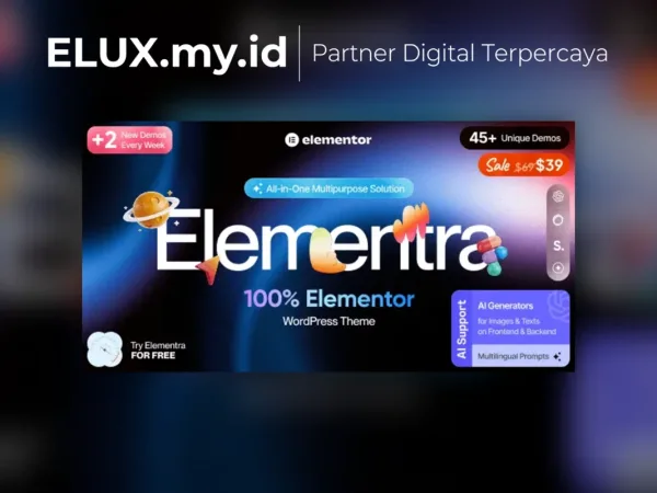 Lisensi Resmi Elementra 100 Elementor Wordpress Theme