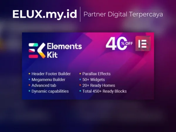 Lisensi Resmi Elements Kit All In One Addons For Elementor Page Builder