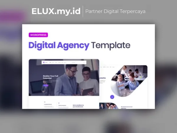 Tampilan Elipso Digital Agency Elementor Template Kit Lifetime Unlimited Domain
