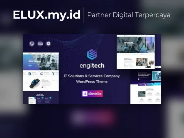 Tampilan Engitech It Solutions Services Wordpress Theme