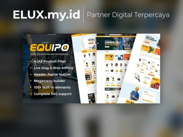 Jual Equipo Parts And Tools Wordpress Woocommerce Theme