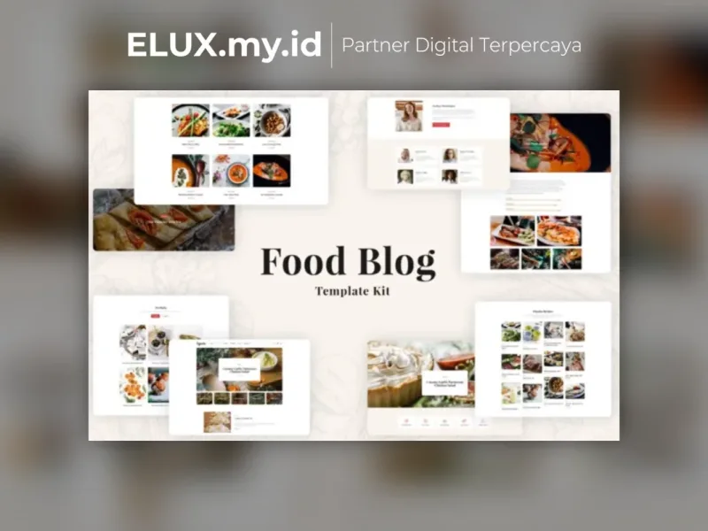 Especio Food Blog Elementor Template Kit Lifetime Foto Asli Especio Food Blog Elementor Template Kit Lifetime Unlimited Domain