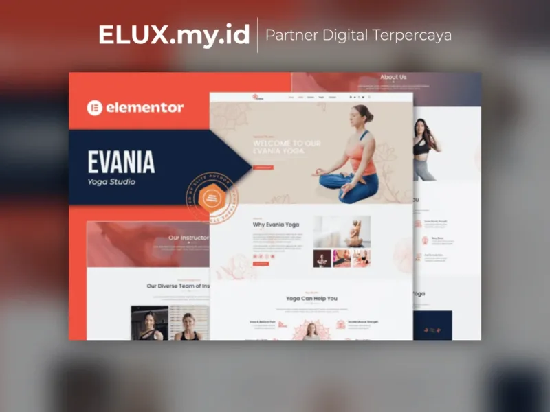 Evania Yoga Studio Elementor Template Kit Detail Produk Evania Yoga Studio Elementor Template Kit Lifetime Unlimited