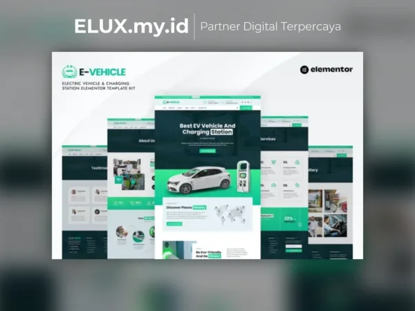 Detail Produk Evehicle Electric Vehicle Charging Station Elementor Template Kit