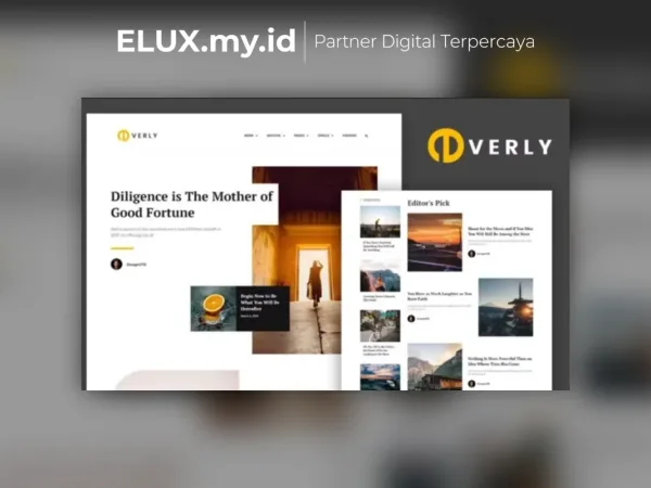 Detail Produk Everly Blog Magazine Elementor Template Kit Lifetime Unlimited