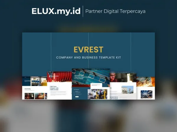Lisensi Resmi Evrest Company Business Elementor Template Kit Lifetime Unlimited