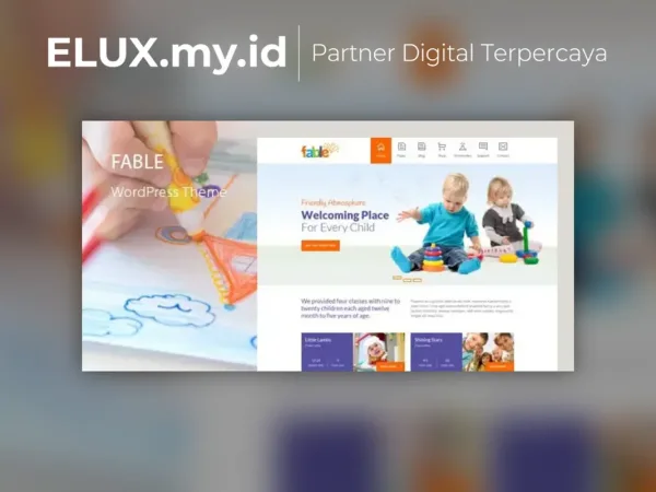 Foto Asli Fable Children Kindergarten Wordpress Theme