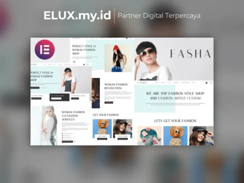 Fasha Woman Fashion Shop Ecommerce Elementor Foto Asli Fasha Woman Fashion Shop Ecommerce Elementor Template Kit Lifetime