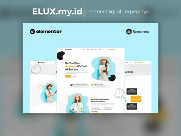 Detail Produk Felicity Seo Digital Marketing Elementor Pro Full Site Template