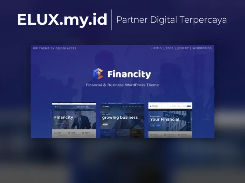 Detail Produk Financity Business Financial Finance Wordpress Theme