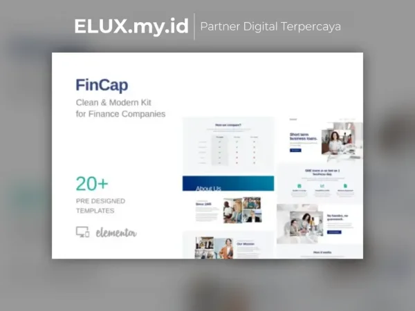 Foto Asli Fincap Finance Template Kit Lifetime Unlimited Domain