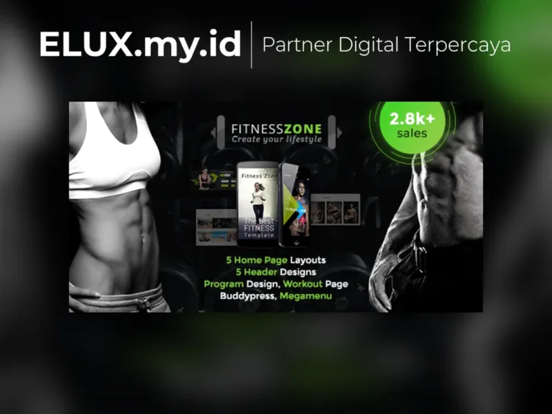 Fitness Zone Wordpress Theme Tampilan Fitness Zone Wordpress Theme
