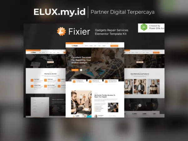 Jual Fixier Gadgets Electronics Repair Services Elementor Template Kit Lifetime