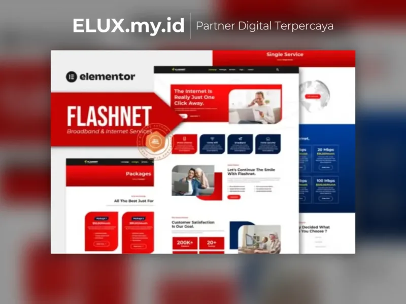 Flashnet Broadband Telecom Internet Provider Detail Produk Flashnet Broadband Telecom Internet Provider Elementor Template