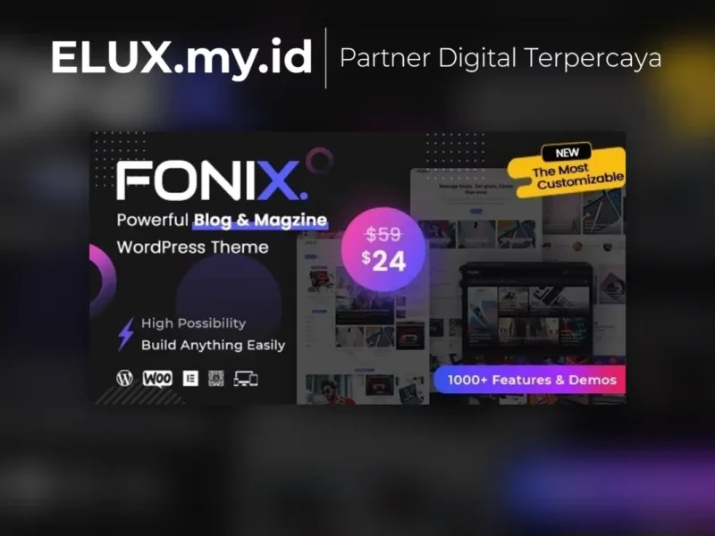Tampilan Fonix Newspaper Magazine Wordpress Theme