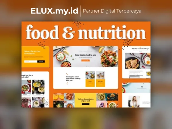 Lisensi Resmi Food Nutrition Elementor Template Kit Lifetime Unlimited Domain