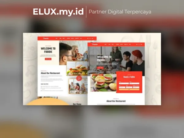 Jual Foodie Fast Food Elementor Template Kit Lifetime Unlimited Domain
