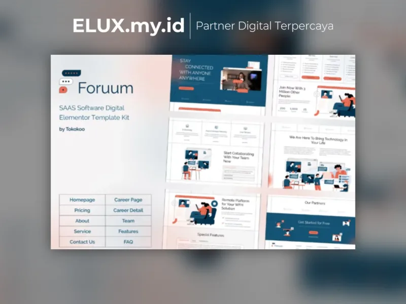 Foruum Saas Software Startup Elementor Template Detail Produk Foruum Saas Software Startup Elementor Template Kit Lifetime