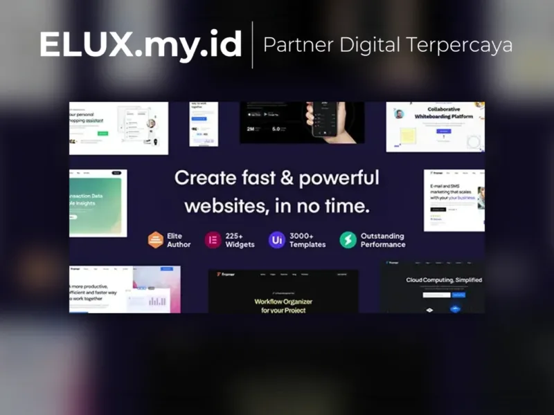 Tampilan Framey Startup Saas Wordpress Theme