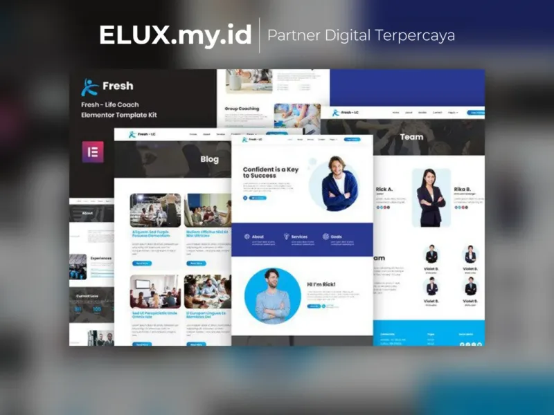 Fresh Life Coach Elementor Template Kit Lifetime Tampilan Fresh Life Coach Elementor Template Kit Lifetime Unlimited Domain