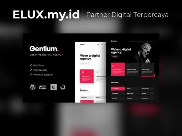 Detail Produk Gentium A Creative Digital Agency Wordpress Theme