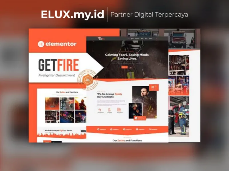 Getfire Firefighter Department Elementor Template Jual Getfire Firefighter Department Elementor Template Kit Lifetime Unlimited