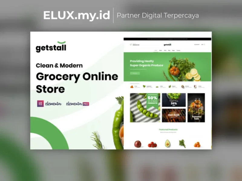 Getstall Grocery Store Elementor Template Kit Tampilan Getstall Grocery Store Elementor Template Kit Lifetime Unlimited Domain