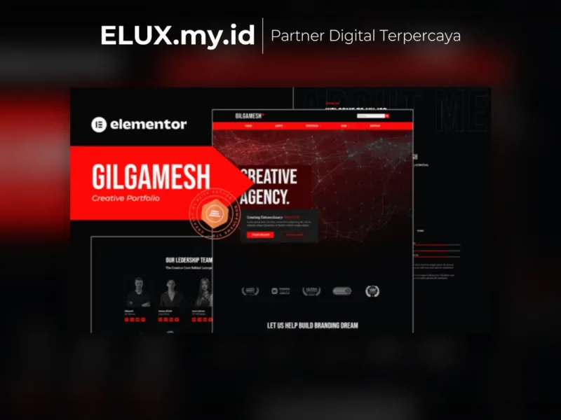 Gilgamesh Creative Portfolio Elementor Template Tampilan Gilgamesh Creative Portfolio Elementor Template Kit Lifetime Unlimited
