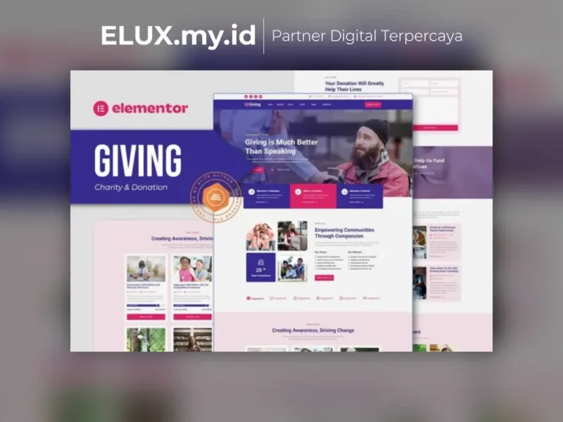 Giving Charity Donation Elementor Template Kit Lisensi Resmi Giving Charity Donation Elementor Template Kit Lifetime Unlimited