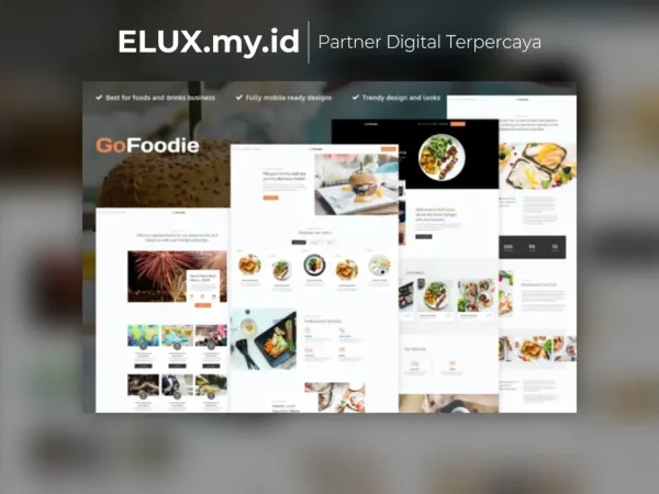 Jual Gofoodie Cafe Restaurant Elementor Template Kit Lifetime Unlimited Domain